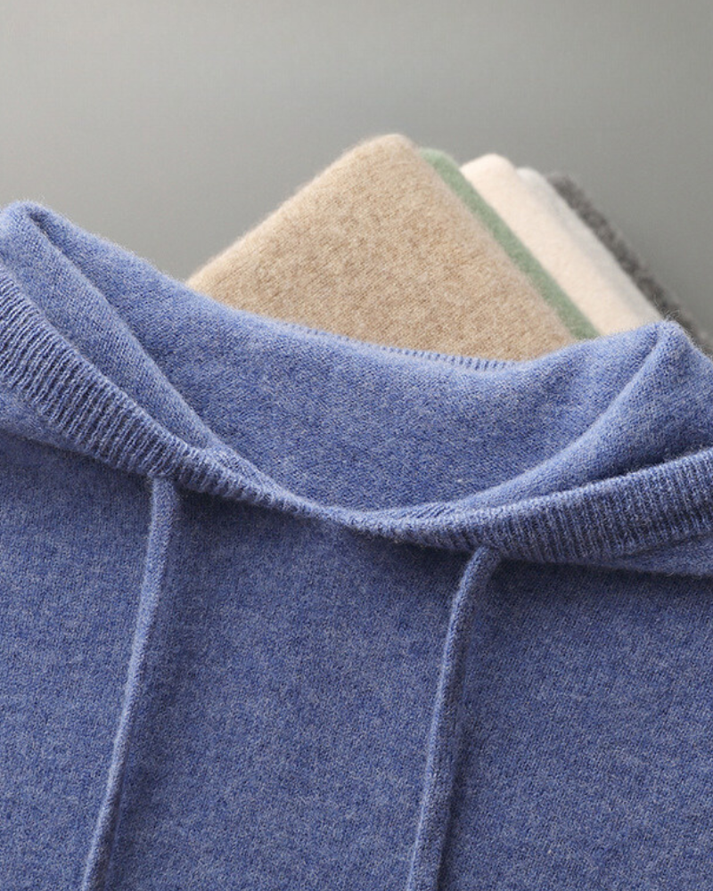 100% Cashmere Hoodie - Iron & Oak
