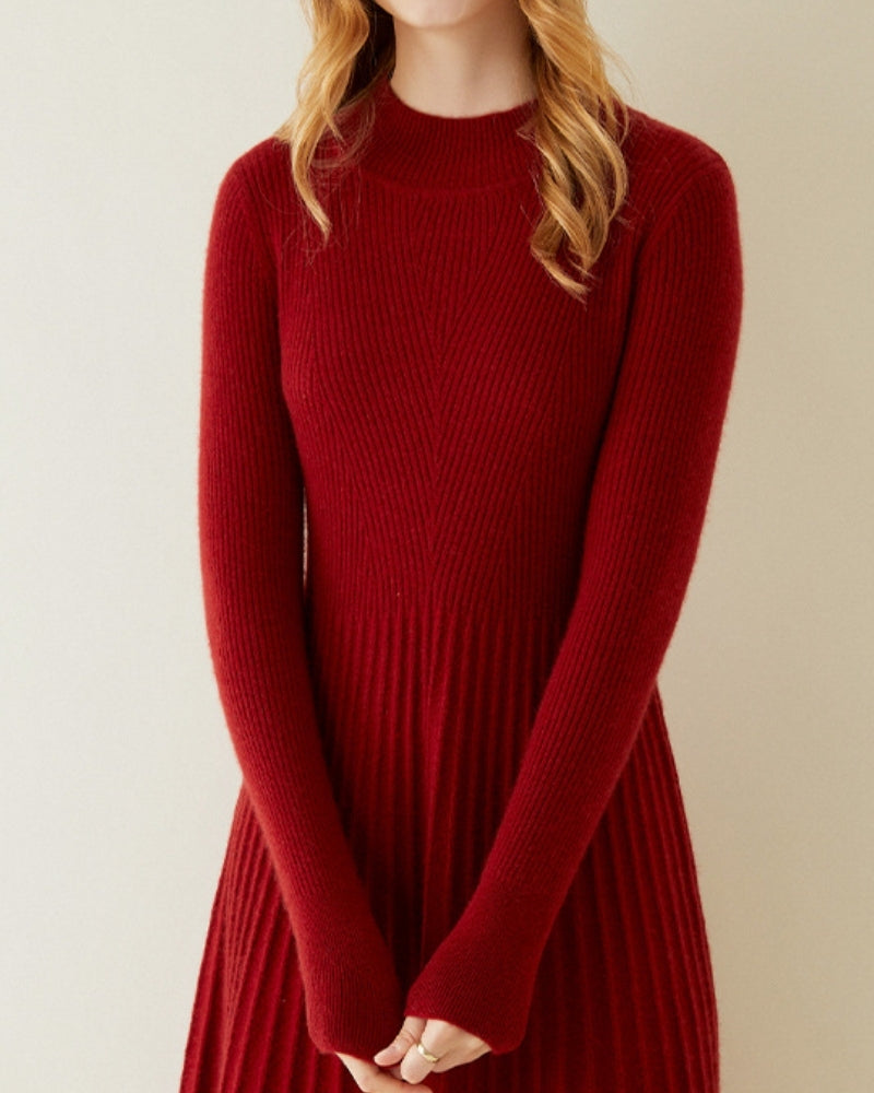 Pure Cashmere Flare Dress - Iron & Oak