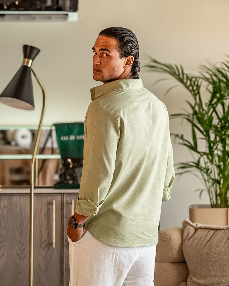 Cape Town - 100% Linen Shirt - Iron & Oak