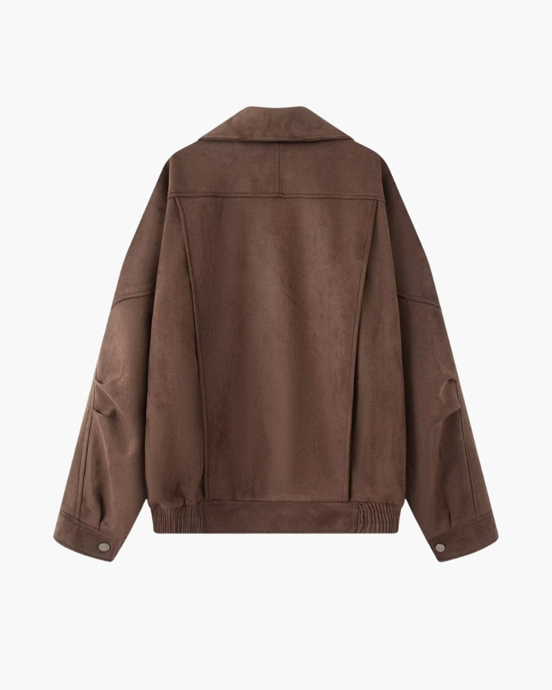 Vintage Suede Drape Jacket - Iron & Oak