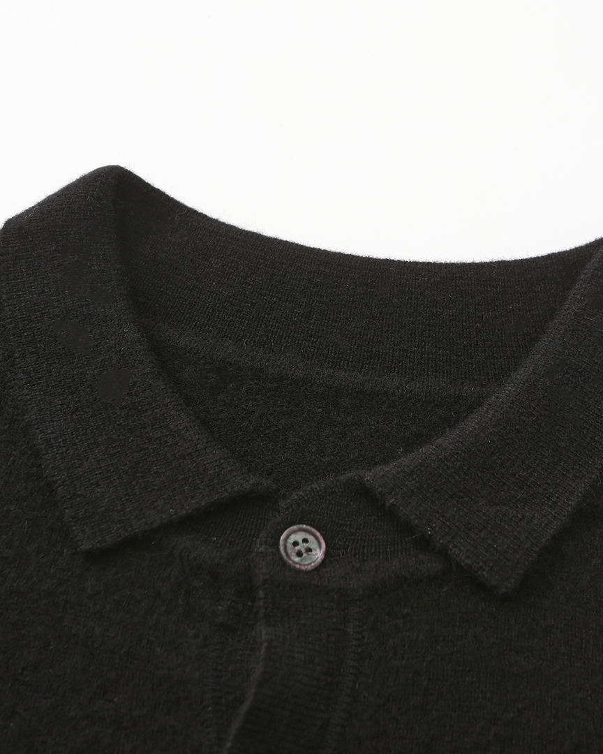 100% Cashmere Polo - Iron & Oak
