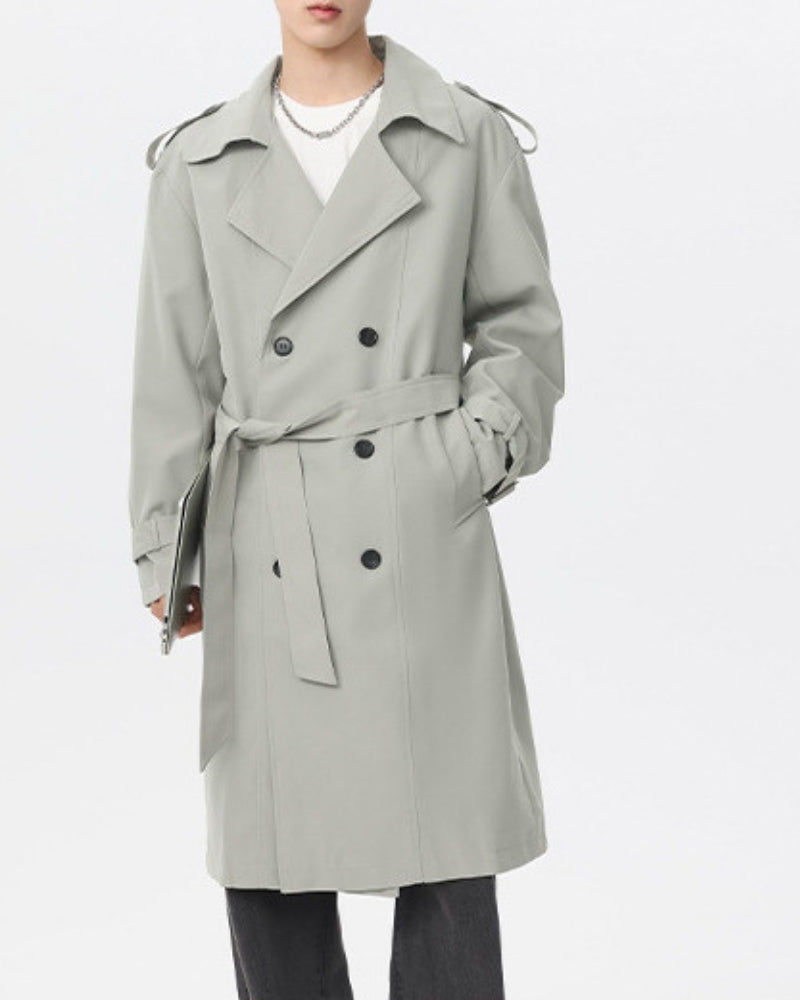Classic Double-Breasted Trench Coat - Iron & Oak