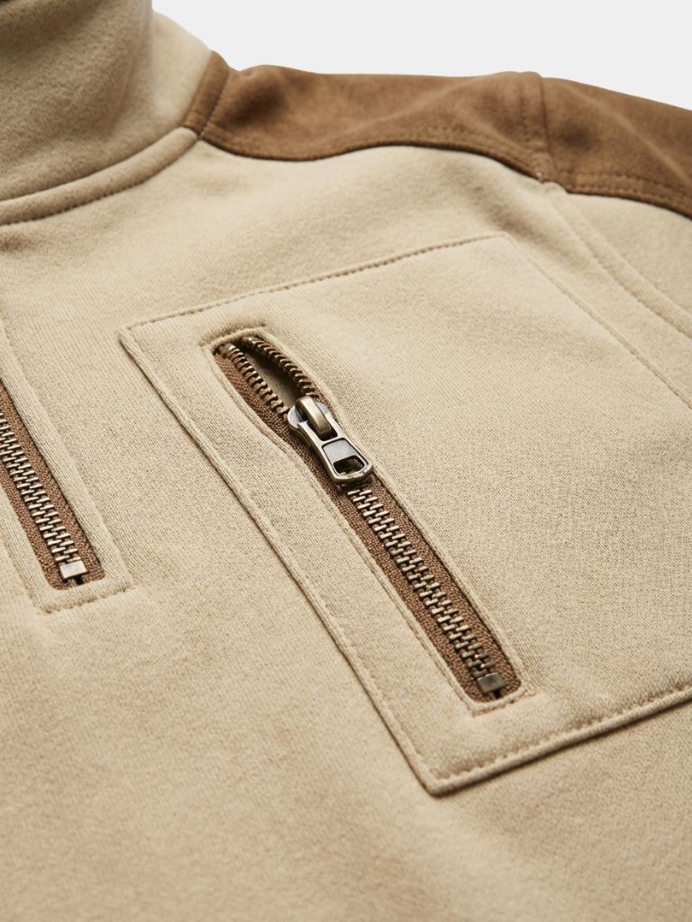 Urban Explorer High Collar Quarter Zip Pullover - Iron & Oak
