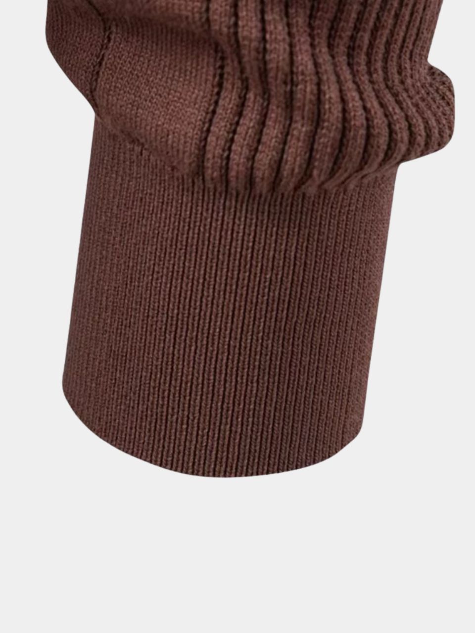 Vertical Ridge Knit Polo Shirt - Iron & Oak