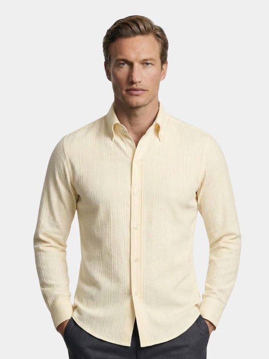 Striped Button Down Seersucker Shirt - Iron & Oak