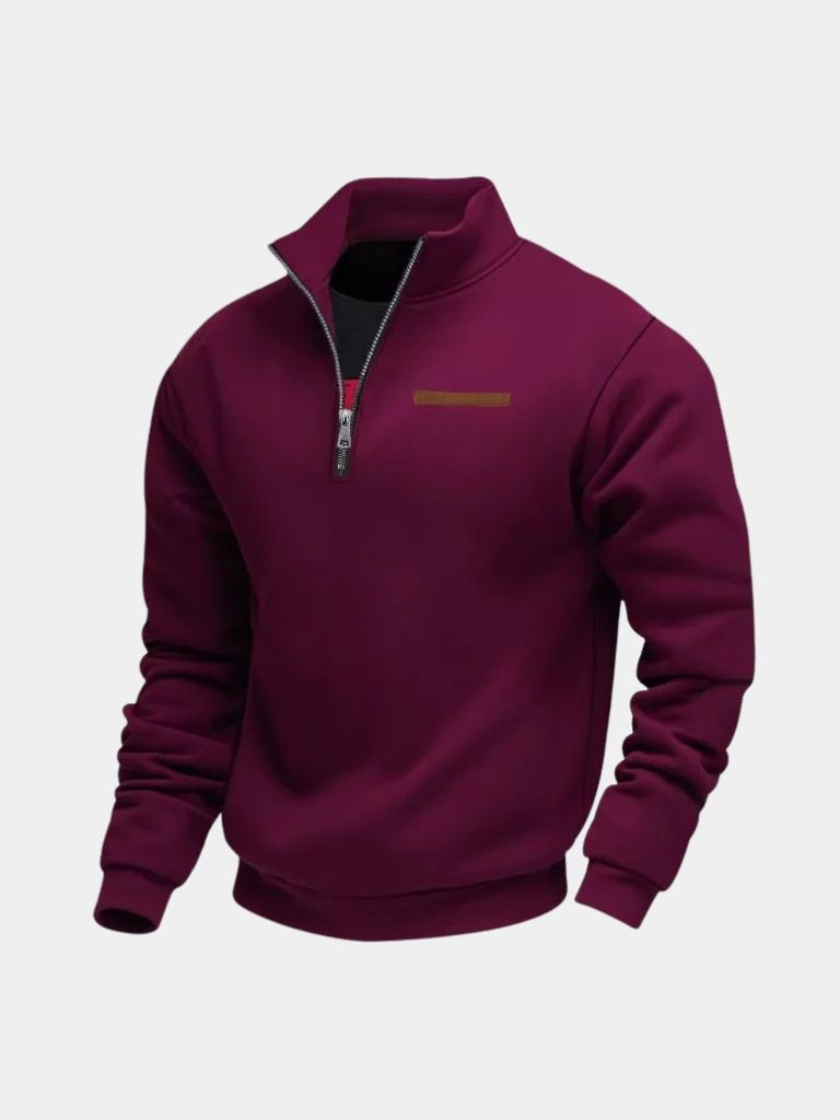 Slate Urban High Collar Pullover - Iron & Oak