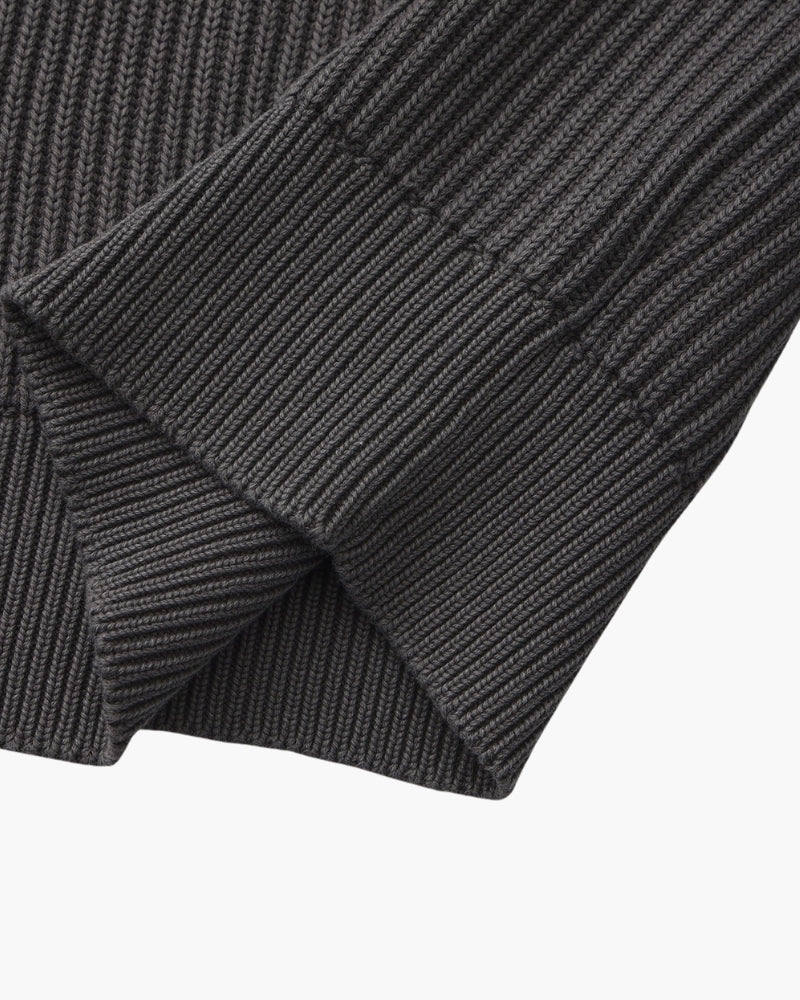 Rib Knit Crewneck - Iron & Oak