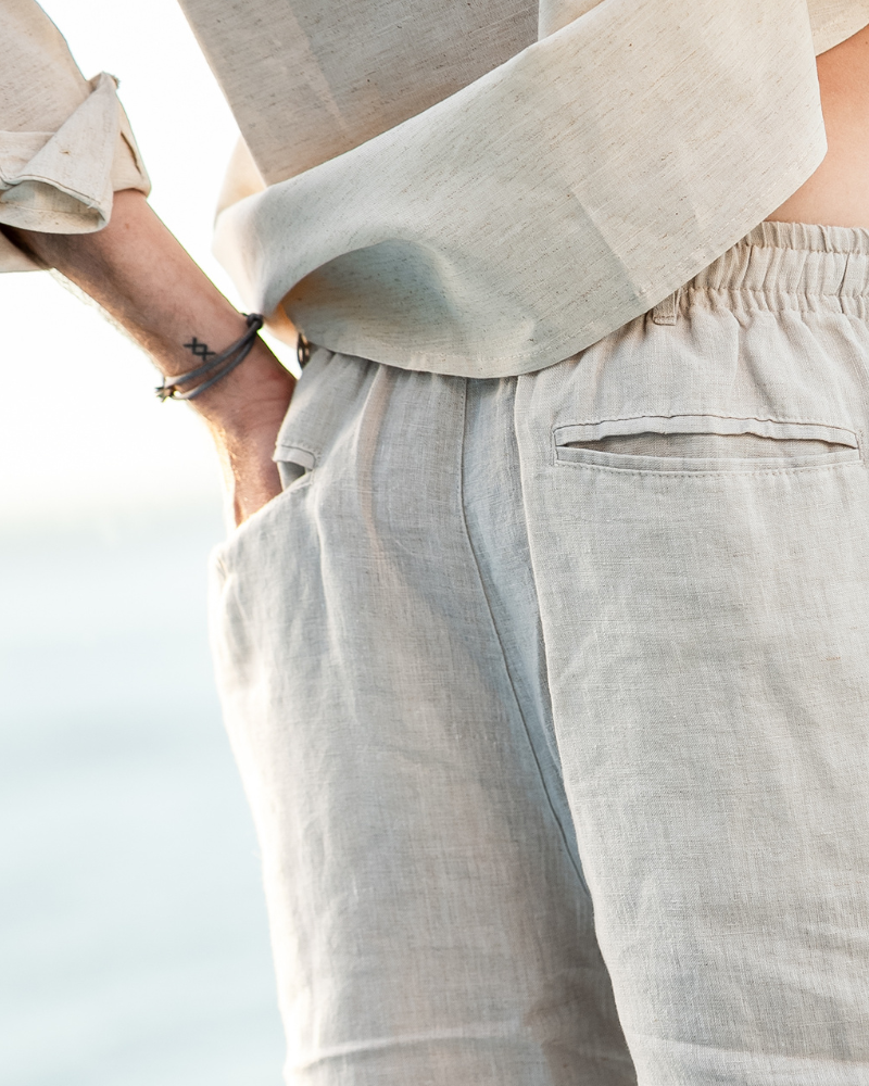 Casablanca - Premium Linen Shorts - Iron & Oak