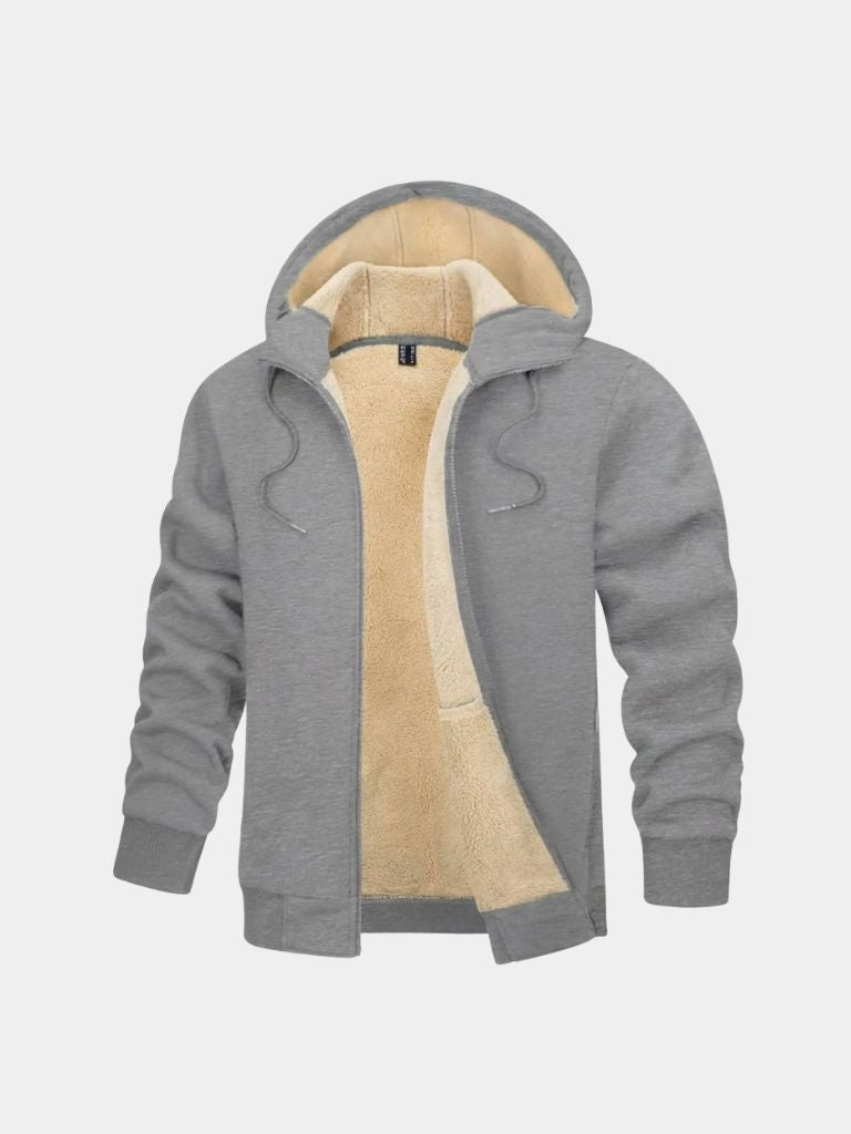 Winter Core Sherpa Hoodie Jacket - Iron & Oak