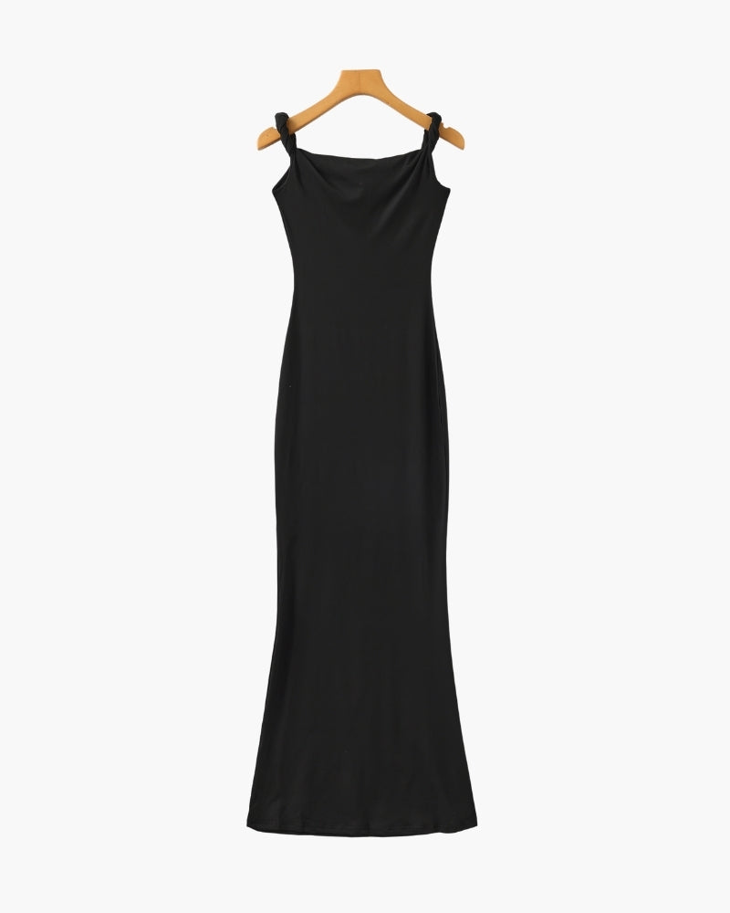 One-Shoulder Bodycon Long Dress - Iron & Oak