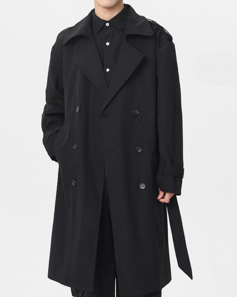 Classic Double-Breasted Trench Coat - Iron & Oak