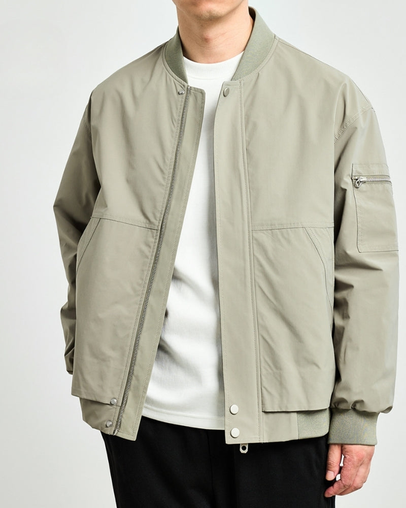 Minimalist Bomber Jacket - Iron & Oak