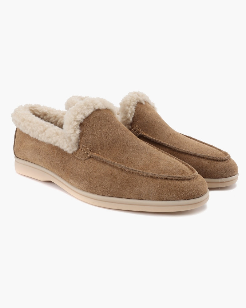 Fur-Lined Premium Loafers - Iron & Oak
