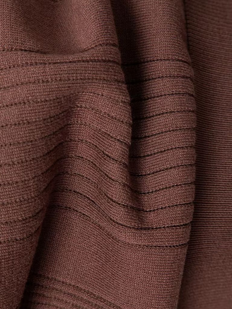 Vertical Ridge Knit Polo Shirt - Iron & Oak