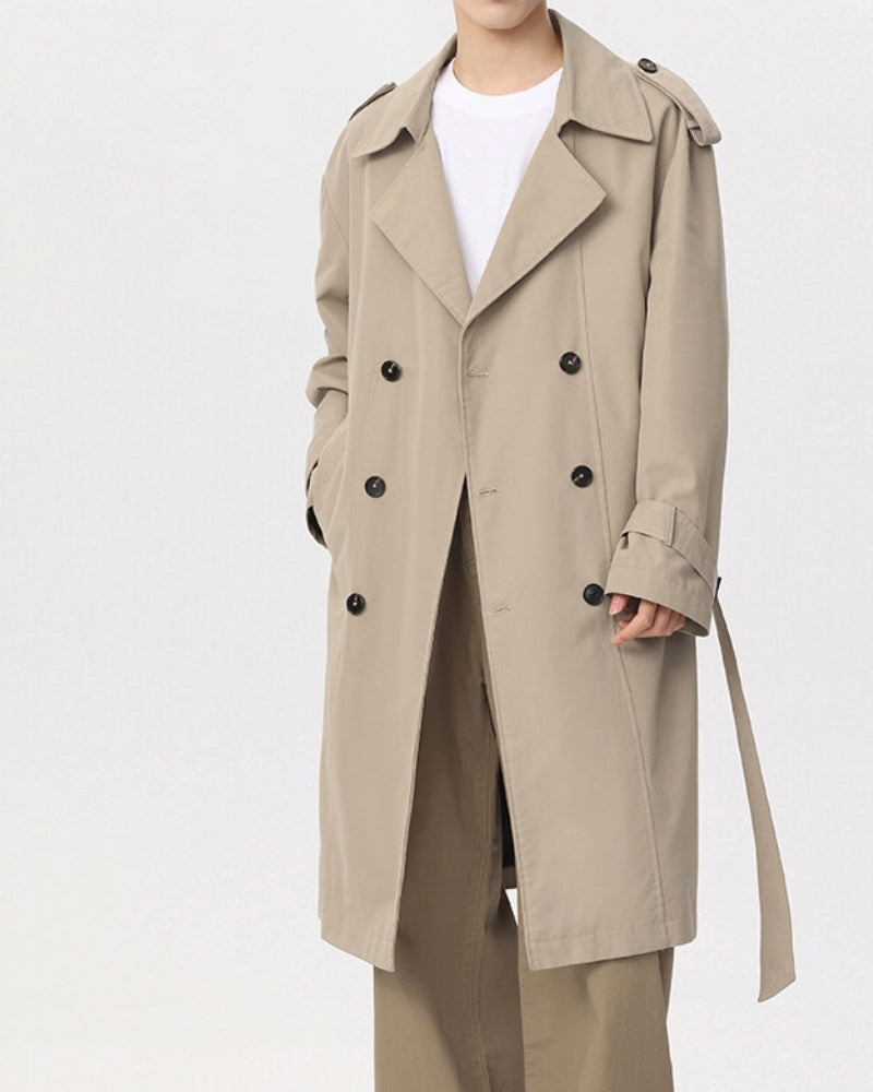 Classic Double-Breasted Trench Coat - Iron & Oak