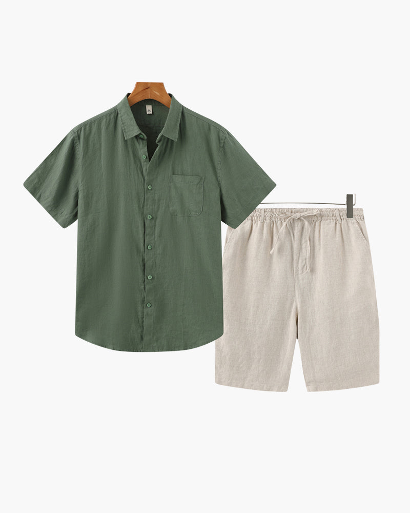 Linen Combo (Shorts) - Iron & Oak