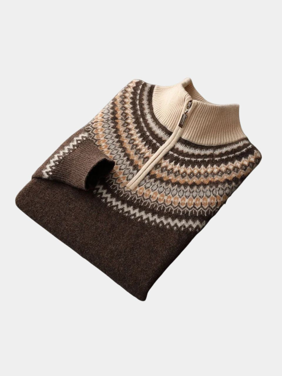 Valenbourg Nordic Knit Sweater - Iron & Oak