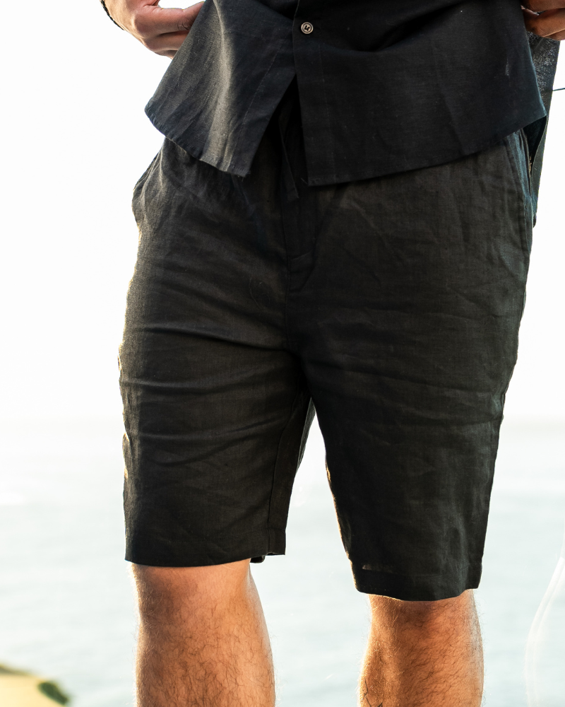 Casablanca - Premium Linen Shorts - Iron & Oak