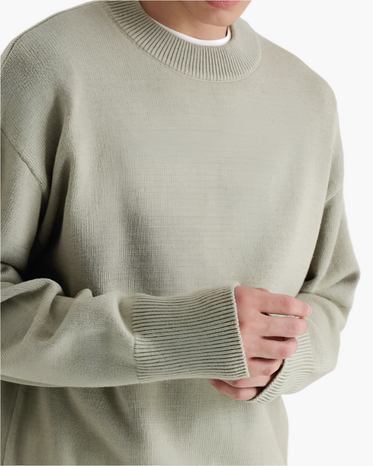 100% Premium Wool Turtleneck - Iron & Oak