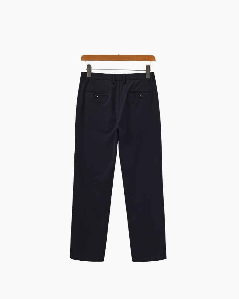 Wool Blend Trousers - Iron & Oak