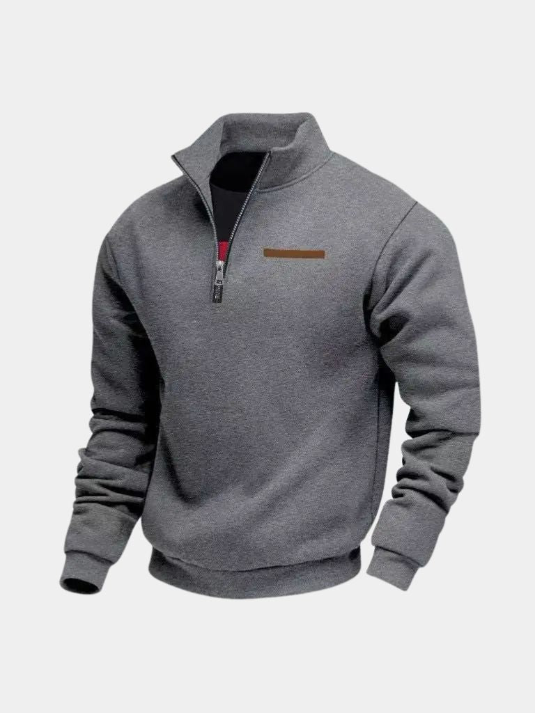 Slate Urban High Collar Pullover - Iron & Oak