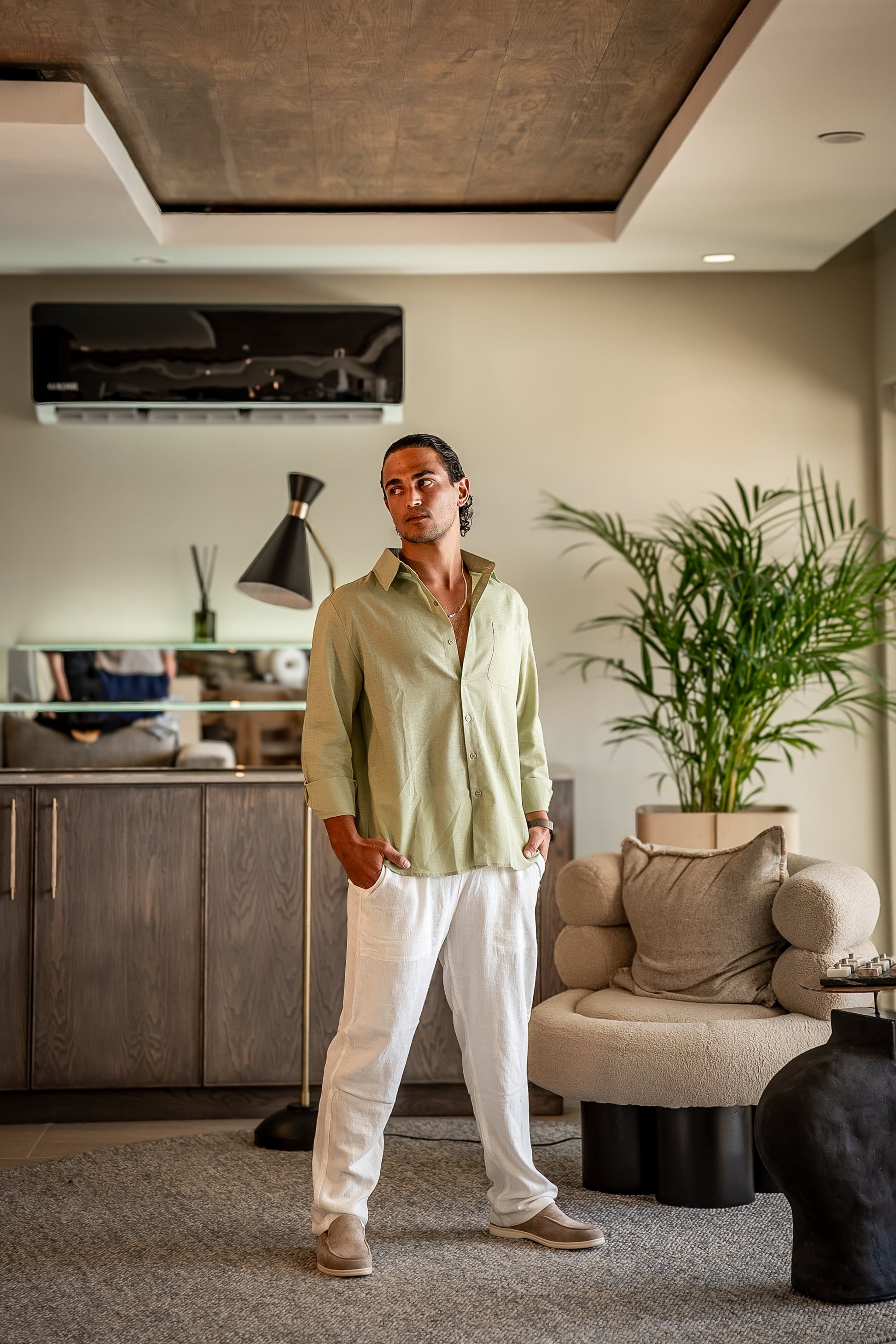 Linen Combo (Longsleeve) - Iron & Oak