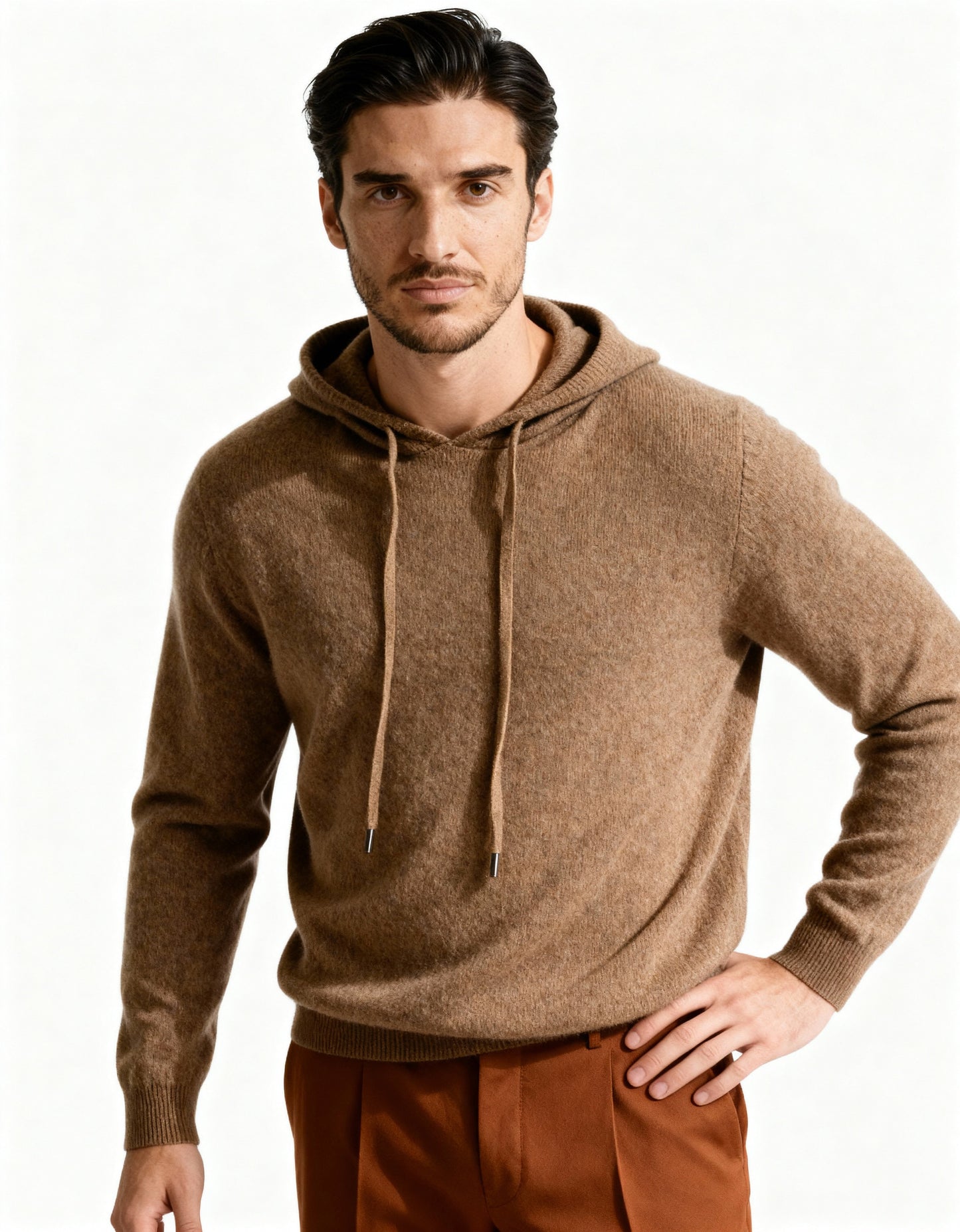 100% Cashmere Hoodie - Iron & Oak