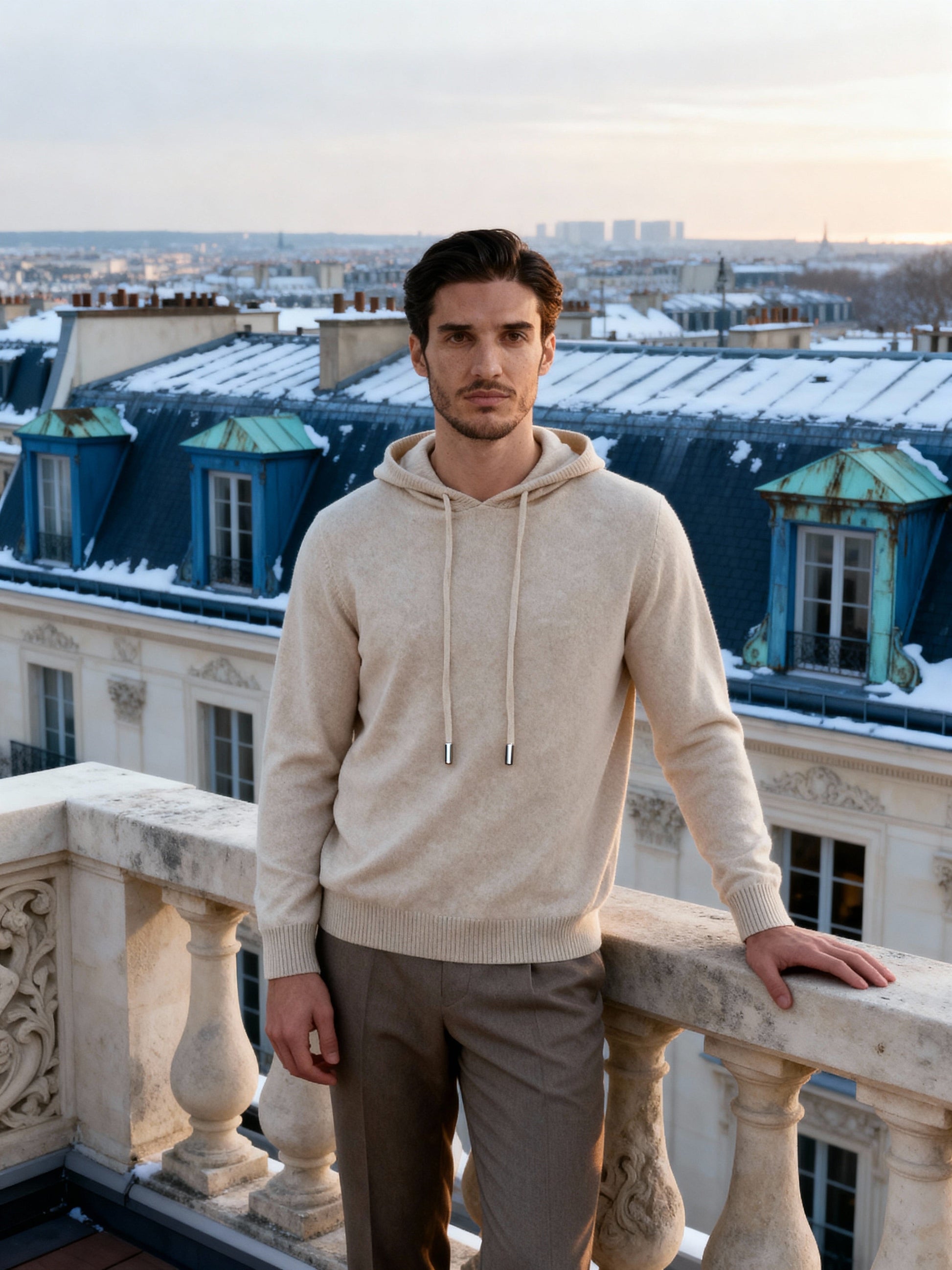 100% Cashmere Hoodie - Iron & Oak