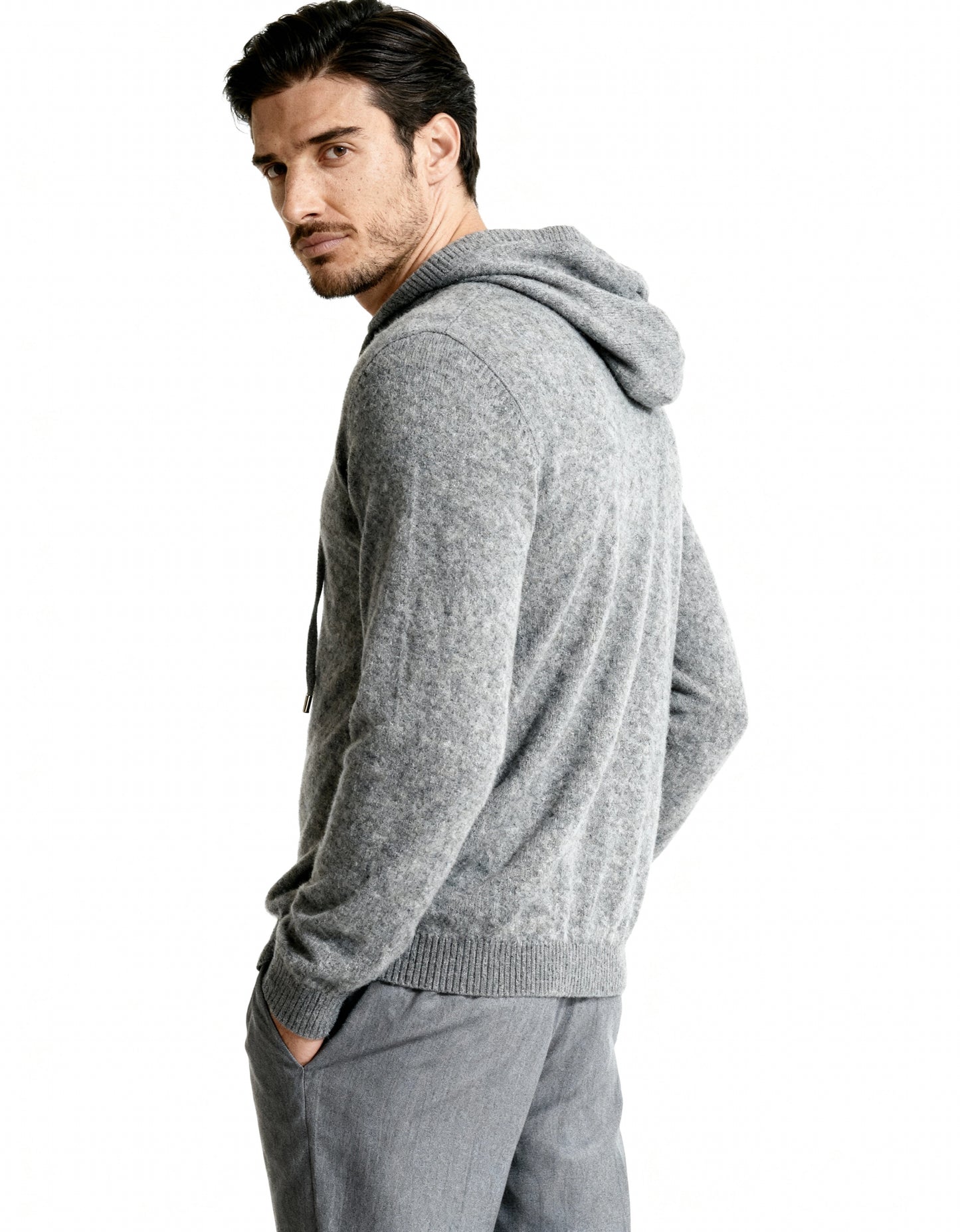 100% Cashmere Hoodie - Iron & Oak