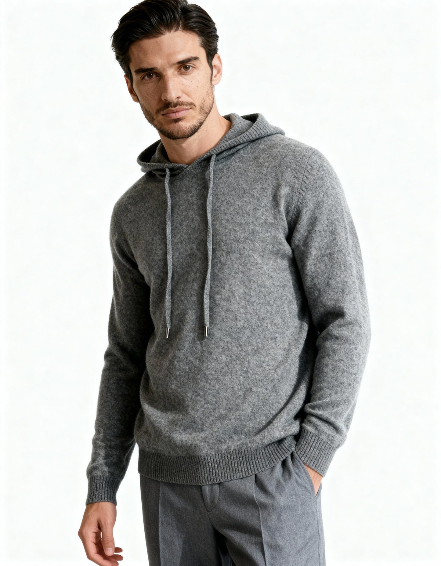 100% Cashmere Hoodie - Iron & Oak