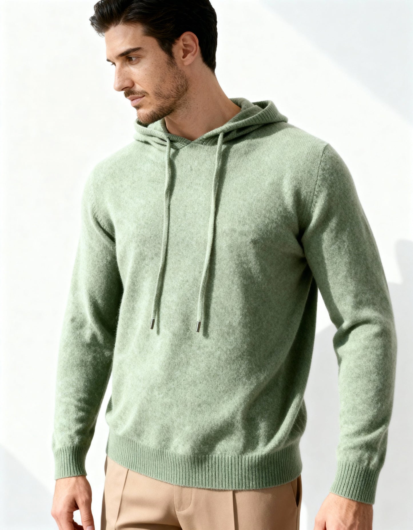 100% Cashmere Hoodie - Iron & Oak