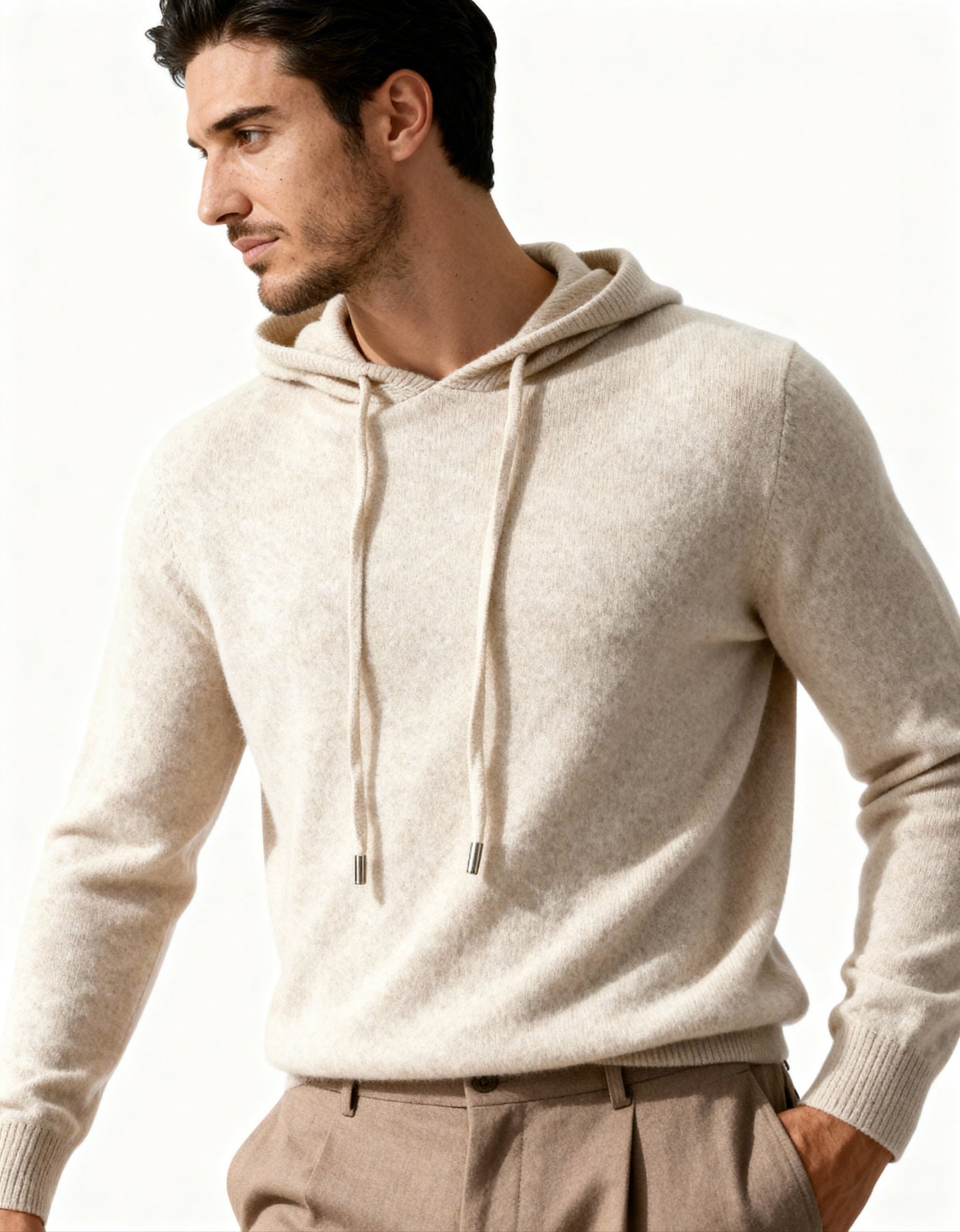 100% Cashmere Hoodie - Iron & Oak