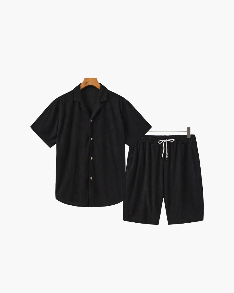 The Riviera Velvet Cord Set - Iron & Oak