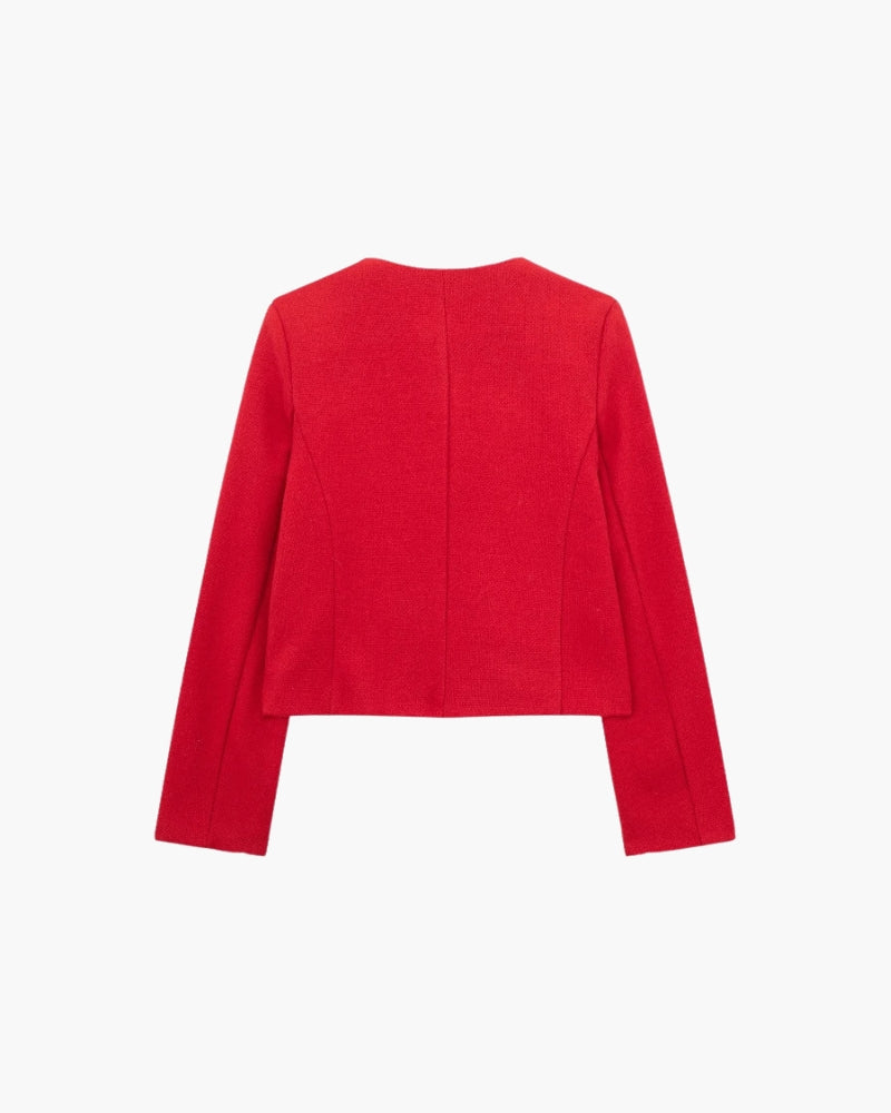 Savile Crop Blazer - Iron & Oak