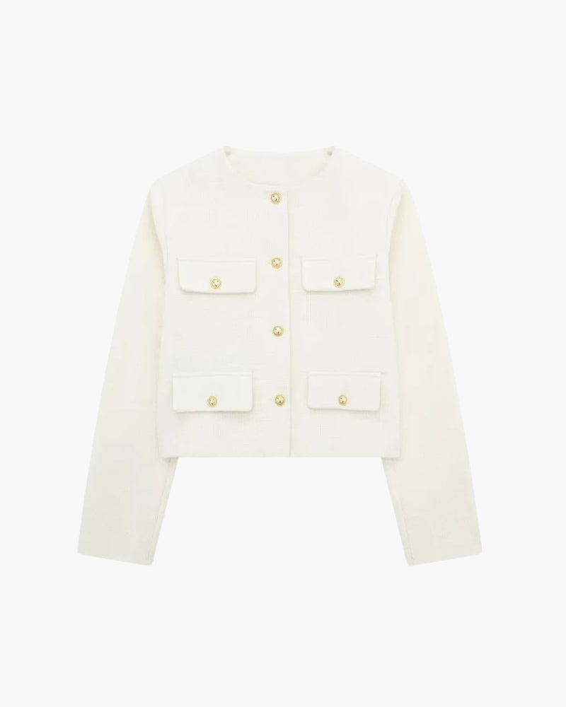 Savile Crop Blazer - Iron & Oak