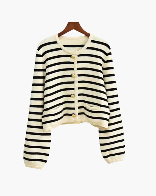 Premium Striped Wool Vest - Iron & Oak