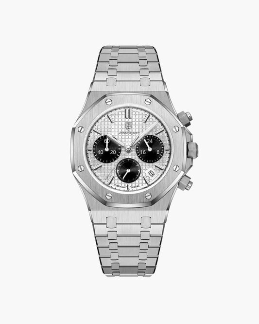 Athens Chronograph Watch - Iron & Oak