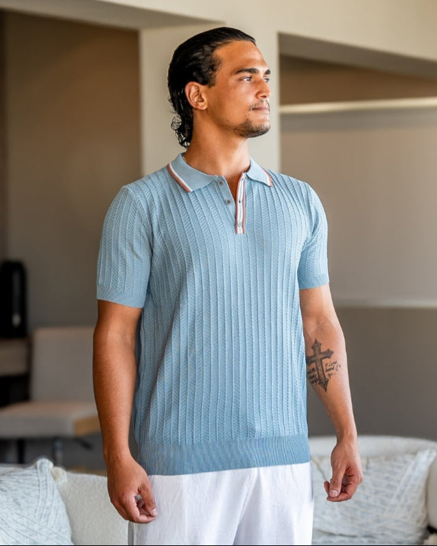 Ashford Knit Polo - Iron & Oak