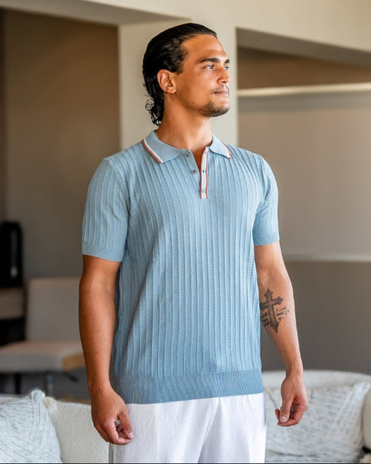 Ashford Knit Polo - Iron & Oak