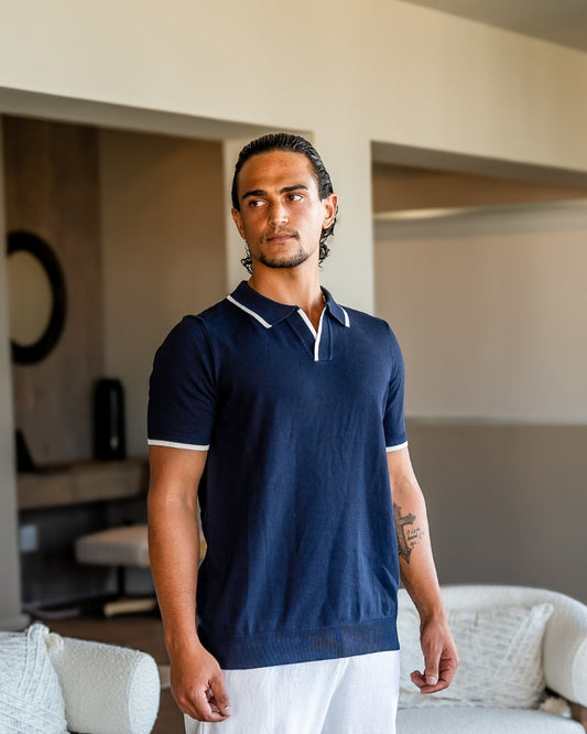Monaco Edge Polo - Iron & Oak
