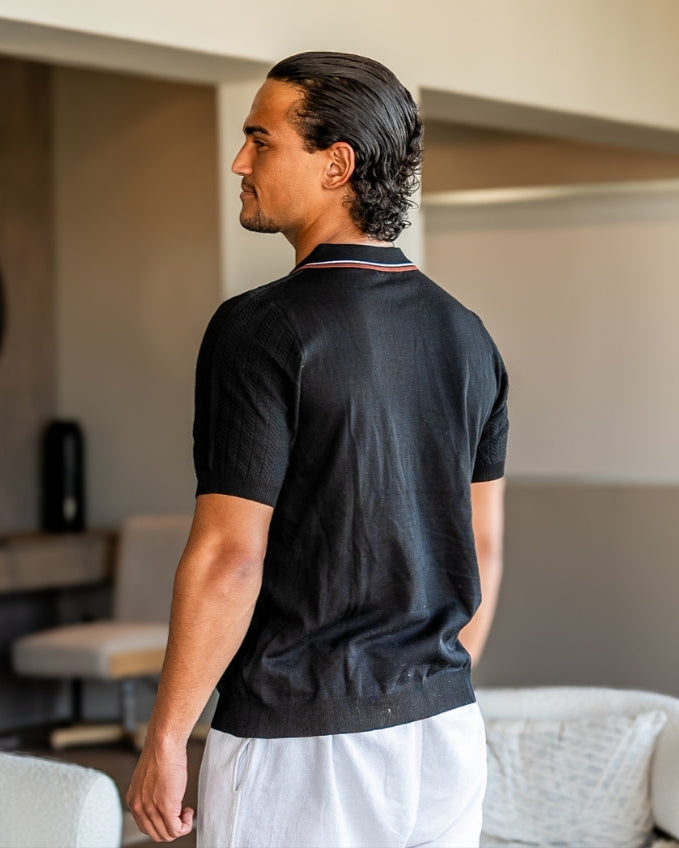 Ashford Knit Polo - Iron & Oak