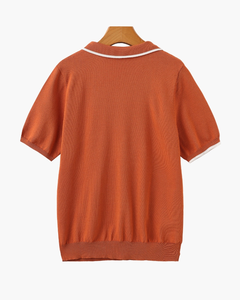 Monaco Edge Polo - Iron & Oak