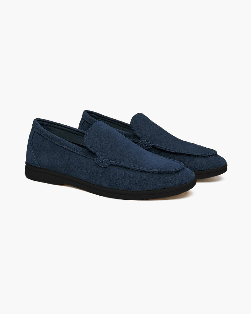 Premium Suede Loafers - Black Soles - Iron & Oak