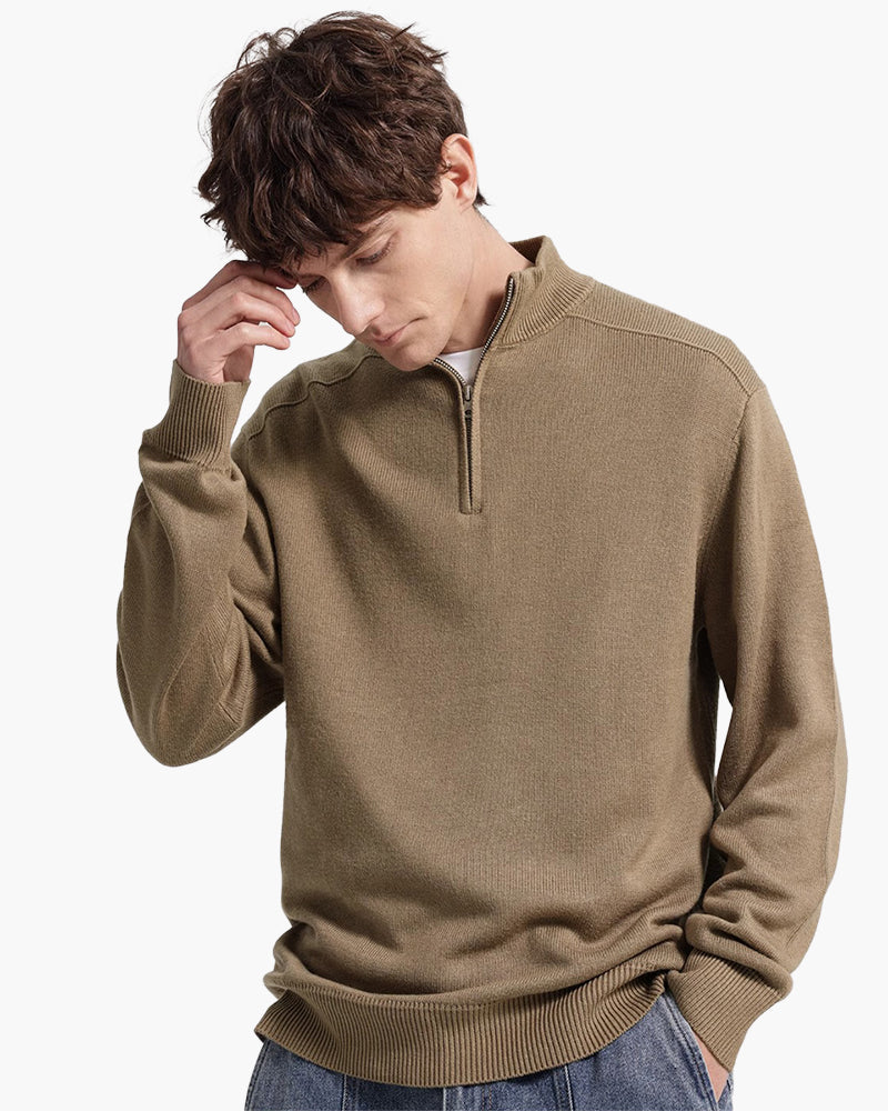100% Merino Wool Zip Up - Iron & Oak