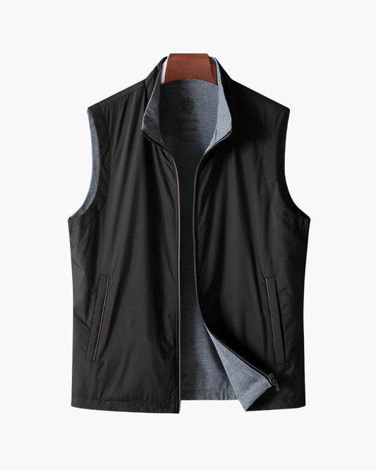 Slim Cut Fleece Bodywarmer - Iron & Oak