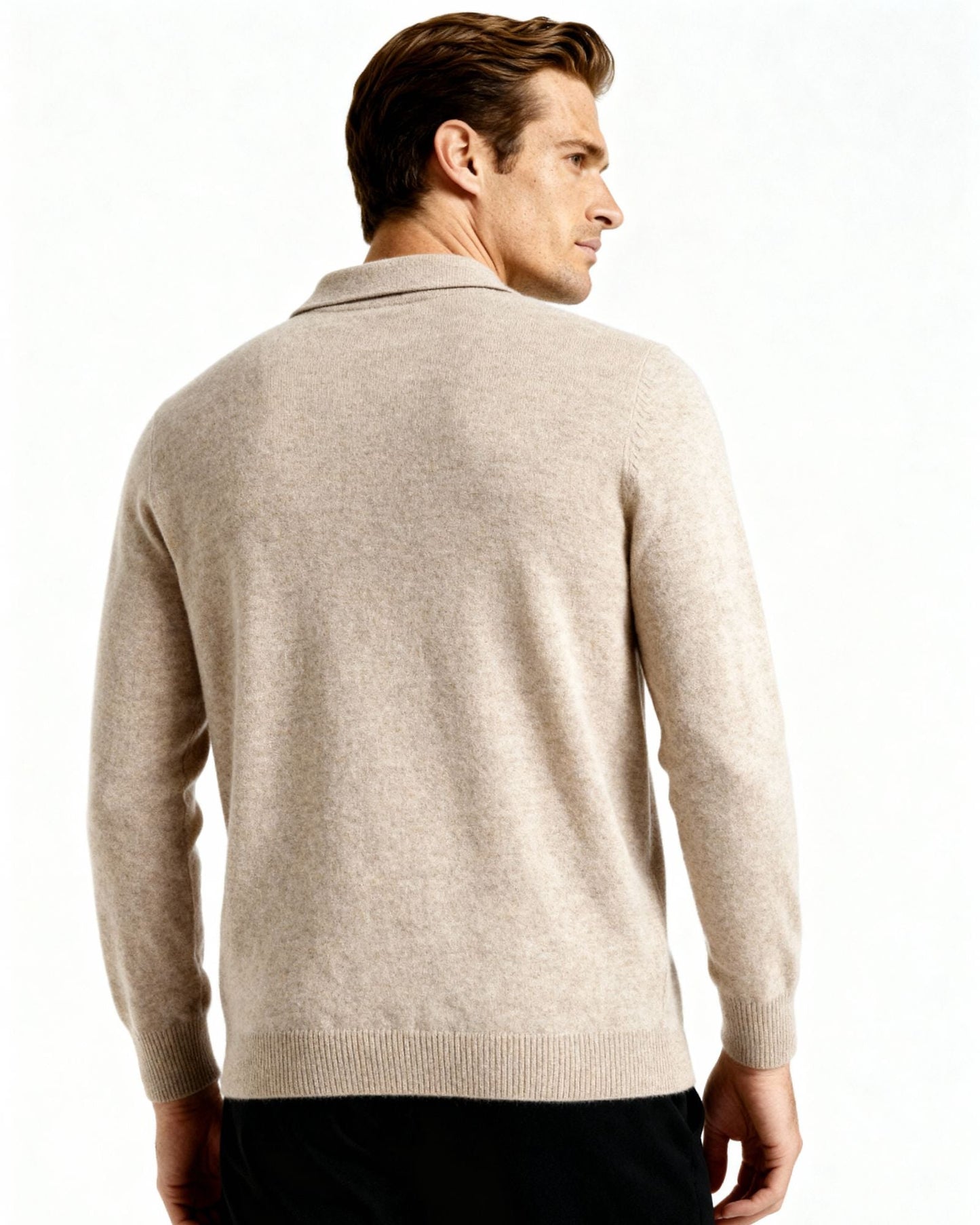 100% Cashmere Polo - Iron & Oak