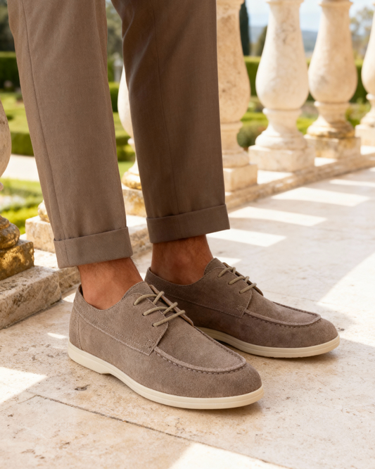 Premium Suede Lace Shoes - Iron & Oak