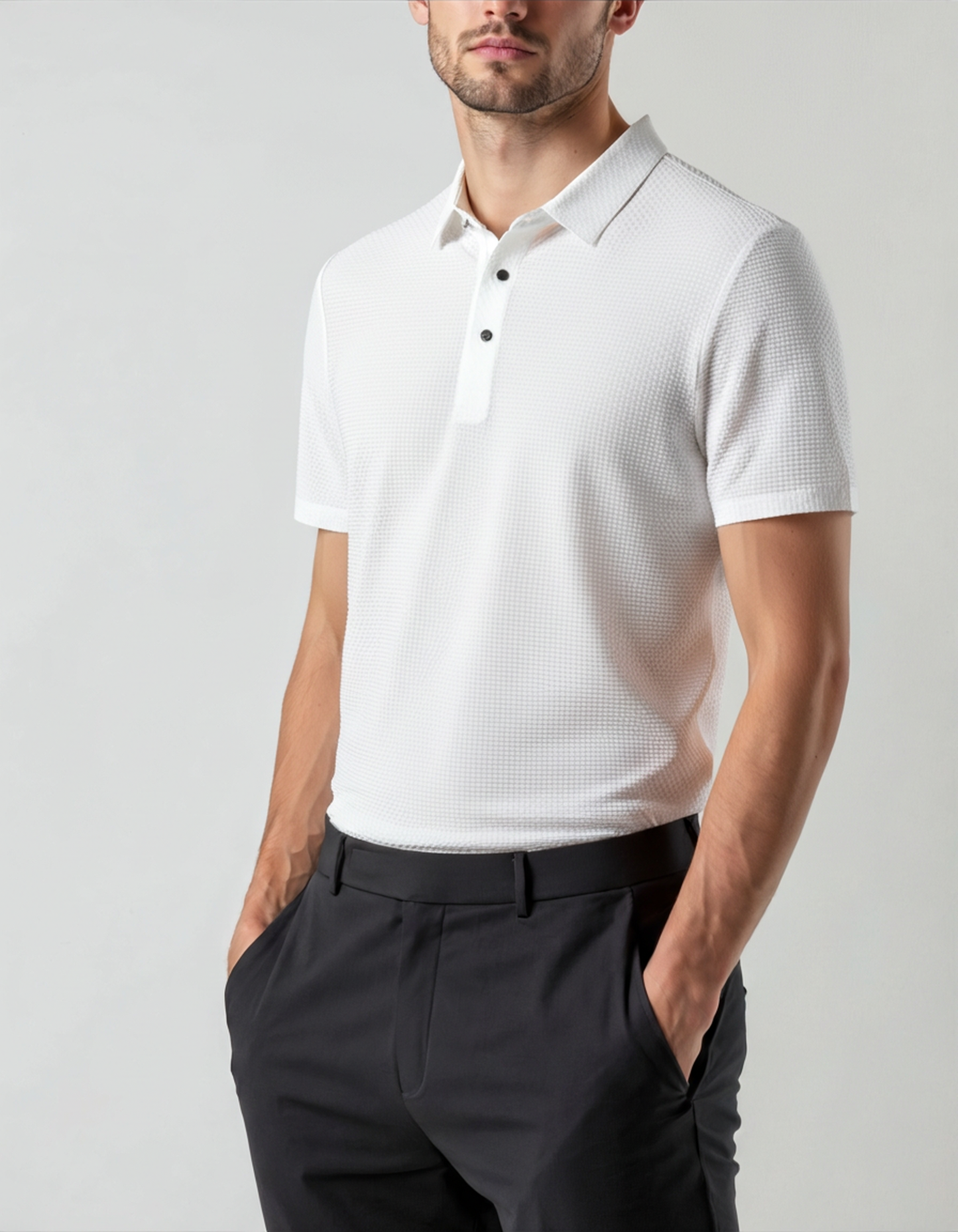 Prestigio Silk Polo (Anti-Wrinkle) - Iron & Oak