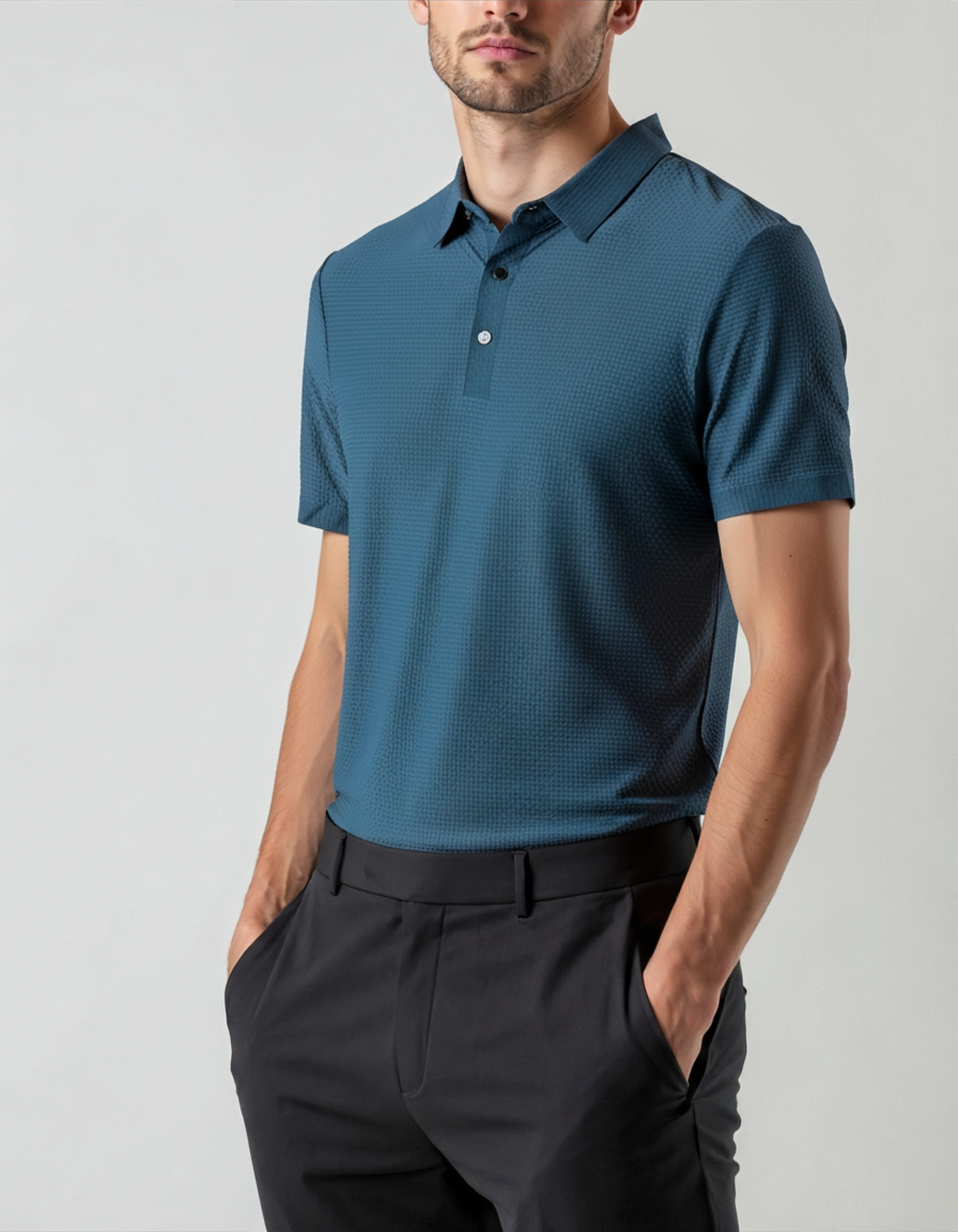 Prestigio Silk Polo (Anti-Wrinkle) - Iron & Oak