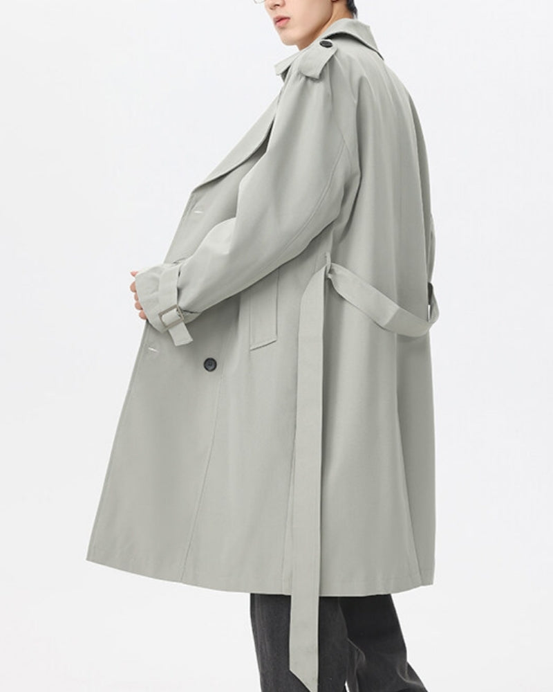 Classic Double-Breasted Trench Coat - Iron & Oak